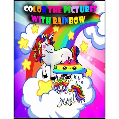 Color the pictures with rainbow: black and white rainbow coloring page, rainbow coloring book kids