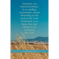 General Worship Bulletin: Be Ye Stedfast (Package of 100): 1 Corinthians 15:58 (Kjv)