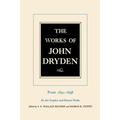 The Works of John Dryden, Volume XX: Prose 1691-1698 de Arte Graphica and Shorter Works Volume 20