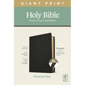 NLT Personal Size Giant Print Bible, Filament Enabled Edition (Red Letter, Genuine Leather, Black, Indexed)