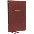 KJV, Thinline Bible, Standard Print, Imitation Leather, Burgundy, Indexed, Red Letter Edition