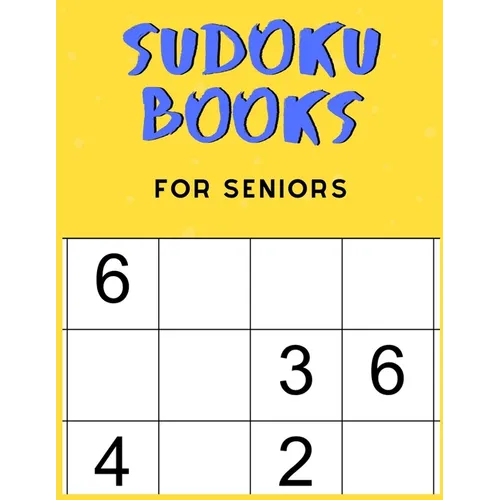 Sudoku Books For Seniors: For Seniors with Dementia - 50 Puzzles - Paperback - Made In USA - Size 8.5x11