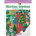 Creative Haven Glorious Gardens Color by Number Coloring Book