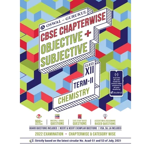 Oswal-Gurukul Chemistry Chapterwise Objective + Subjective for CBSE Class 12 Term 2 Exam