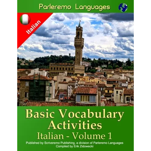 Parleremo Languages Basic Vocabulary Activities Italian - Volume 1