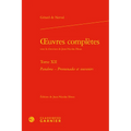 Oeuvres Completes. Tome XII: Pandora - Promenades Et Souvenirs