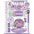 Mother's Day Bouquet Cut-n-Make Book: Mother's Day Roses, Violets and Antique Lace on Paper Crafts for Cards, Gifts and Decor