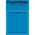 Abhandlungen nach 1781