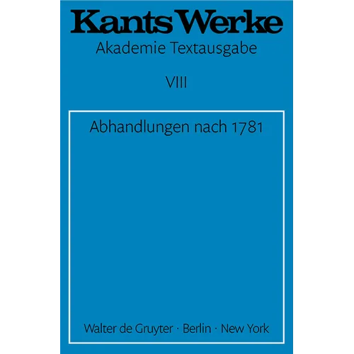 Abhandlungen nach 1781