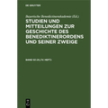 Studien Und Mitteilungen Zur Geschichte Des Benediktinerordens Und Seiner Zweige. Band 53 (III./IV. Heft)