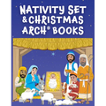 Nativity Set with Christmas Arch Books