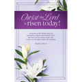 Easter Bulletin: Christ the Lord Is Risen Today (Package of 100): Matthew 28:5-6 (Kjv)