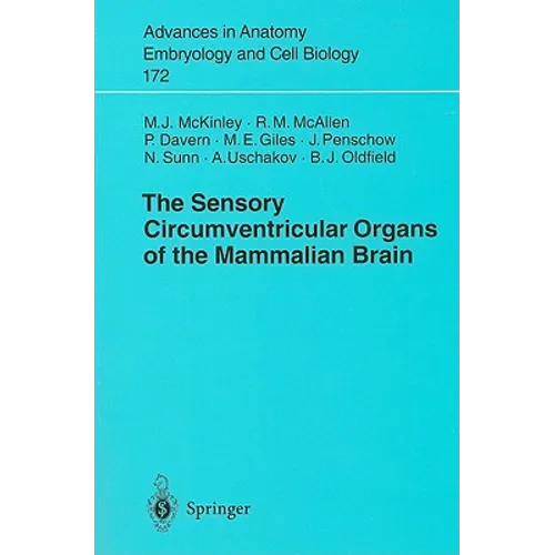 The Sensory Circumventricular Organs of the Mammalian Brain: Subfornical Organ, OVLT and Area Postrema