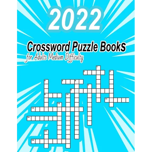 Crossword Puzzle Books for Adults Medium Difficulty: Brain training games for Adults, crossword puzzle books for adults large print, Brain Teasers cro