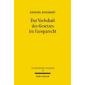Der Vorbehalt Des Gesetzes Im Europarecht
