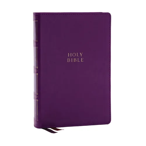 KJV Holy Bible: Compact Bible with 43,000 Center-Column Cross References, Purple Leathersoft, Red Letter, Comfort Print (Thumb Indexing): King James V