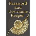 Password and username keeper: Use this book to save your login information (name, website address, email, username password ), Golden Mandala Style