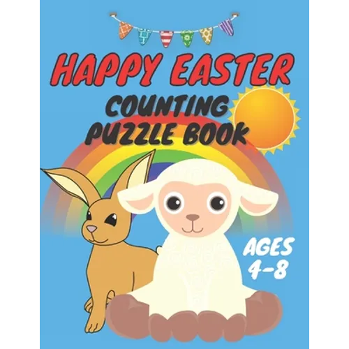 happy easter counting puzzle book: A Fun Guessing Game Book for kids - Fun & Interactive Picture Book for Preschoolers and Toddlers - easter coloring