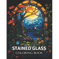 Stained Glass Coloring Book: 50 Inspirational and Easy Patterns for Relaxation