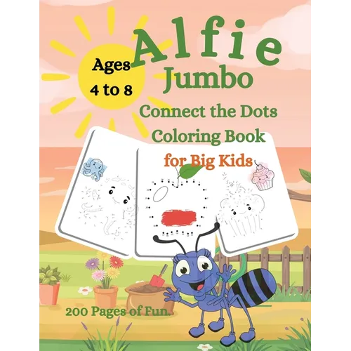 Alfie Jumbo Connect the Dots Coloring Book for Big Kids