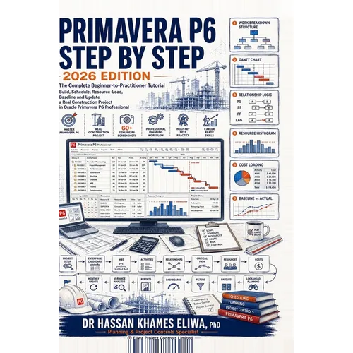 PRIMAVERA P6 STEP BY STEP 2026 Edition: The Complete Beginner-to-Practitioner Tutorial Build, Schedule, Resource-Load, Baseline and Update a Real Cons