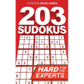 203 Sudokus: A DIFFICULT SUDOKU book with solutions