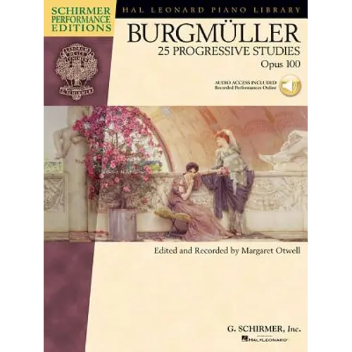 Burgmuller - 25 Progressive Studies, Opus 100 Book/Online Audio [With CD]