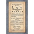 The Infants Lawyer: Or the Law (Ancient and Modern) Relating to Infants. Setting Forth Their Priviledges ... With many Additions of Late A