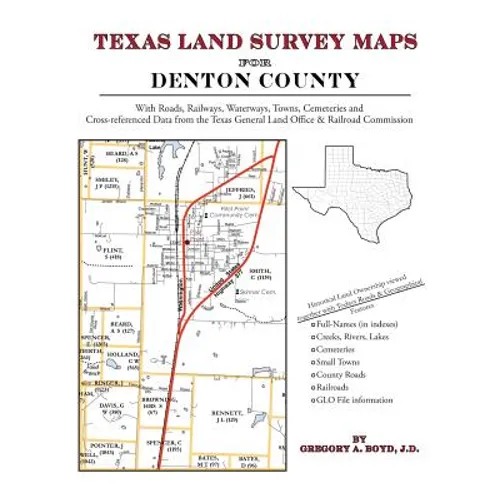 Texas Land Survey Maps for Denton County