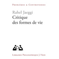 Critique Des Formes de Vie