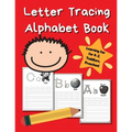 Letter Tracing Alphabet Book: ABC Learning Book for Kids - Toddlers, Preschool, K-2 - Red