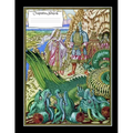 Dragon Composition Notebook: 8.5 x 11 Vintage fantasy art cover composition notebook / Journal 150 lined college ruled pages, dragon medieval softc