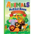 Animals Puzzle Book for Kids Ages 4-8: Fun, Quick & Easy Solution for Boredom for Boys & Girls. 70 + Pages Activity Book that includes Drawing, Colour