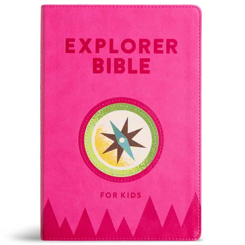 KJV Explorer Bible for Kids, Bubble Gum Leathertouch: Placing God's Word in the Middle of God's World