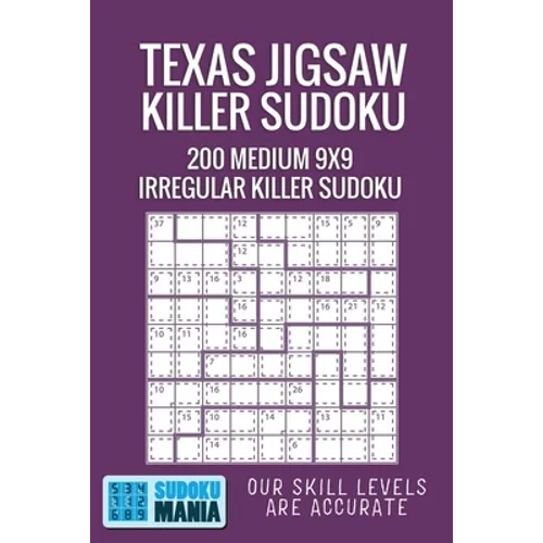 Texas Jigsaw Killer Sudoku: 200 Medium 9x9 Irregular Killer Sudoku