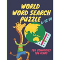 World word search puzzle: Word Search Puzzles: My Word Search Book For Kids: 186 countries and 186 flags, Ages 6-12, 34 pages, 8.5"x11"