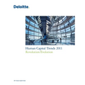 Human Capital Trends 2011: Revolution/Evolution