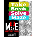 Take Break Solve Maze - 60 Hard, Very Tough Maze -: Puzzles Books for Adults and Teens Large Print.