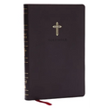 NKJV Holy Bible, Ultra Thinline, Black Leathersoft, Red Letter, Comfort Print