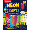 Neon Crafts: 20 Projects to Create for Kids Ages 4-8 with Included Craft Supplies, Reusable Magnetic Storage Drawer and Zero Prep for Parents