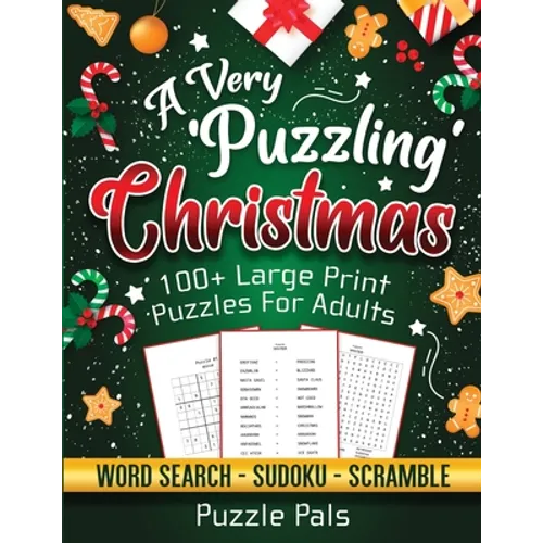 A Very Puzzling Christmas: 100+ Large Print Puzzles For Adults
