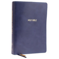 Nkjv, Foundation Study Bible, Large Print, Leathersoft, Blue, Red Letter, Thumb Indexed, Comfort Print: Holy Bible, New King James Version