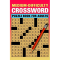 Medium Difficulty Crossword Puzzle Book For Adults: Large Print 84 Puzzles