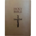 Kjver Holy Bible, Cross Design, Large Print, Coffee Ultrasoft: (King James Version Easy Read, Red Letter, Brown)