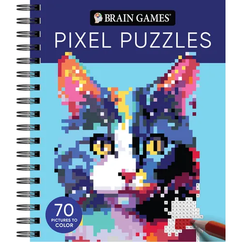 Brain Games - Pixel Puzzles: 70 Pictures to Color