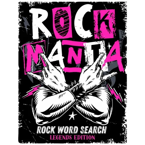 Rockmania - Rock Word Search Legends Edition: A memory-fueled music puzzle book that rocks as much as you do