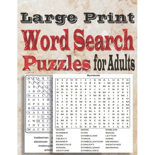 Large Print Word Search Puzzles for Adults: Word search book with a massive 100 themed puzzles to enjoy