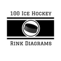 100 Ice Hockey Rink Diagrams: 100 Full Page Ice Hockey Diagrams for Coaches and Players