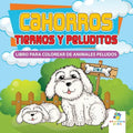 Cachorros Tiernos y Peluditos: Libro Para Colorear de Animales Peludos