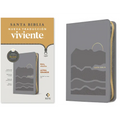 Biblia Ultrafina Ntv, Letra Grande de Zíper Con Filament (Sentipiel, Gris, Letra Roja)